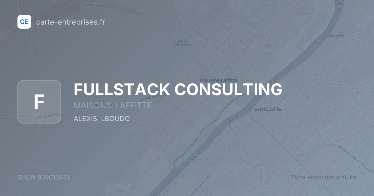 FULLSTACK CONSULTING — 839015831 — fiche entreprise