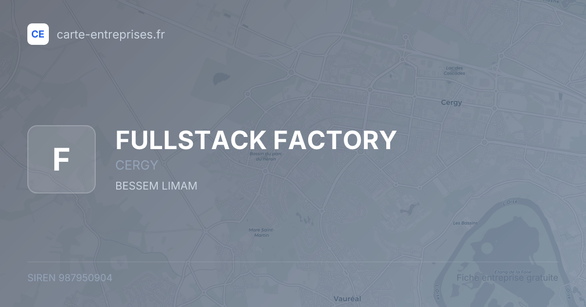 FULLSTACK FACTORY — 987950904 — fiche entreprise