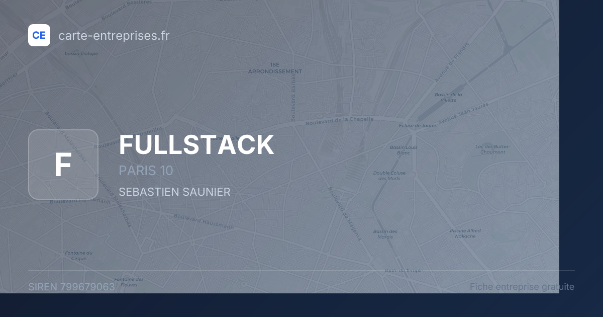 FULLSTACK — 799679063 — fiche entreprise