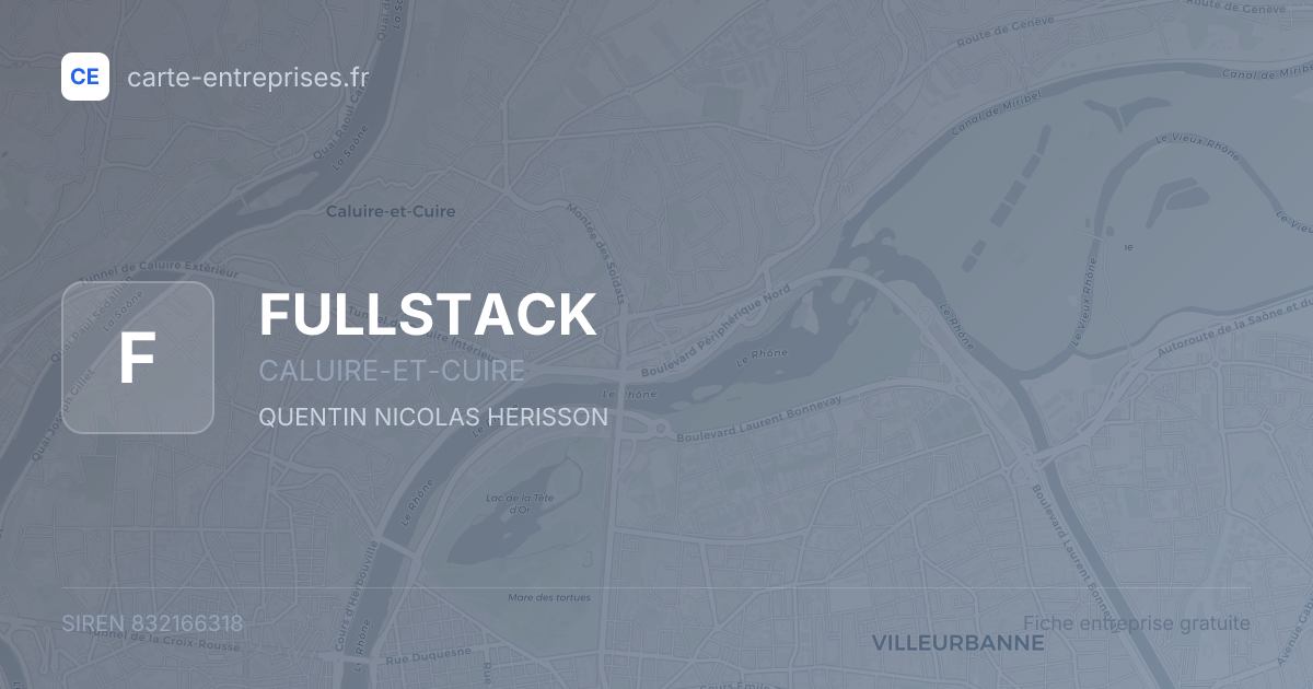 FULLSTACK — 832166318 — fiche entreprise