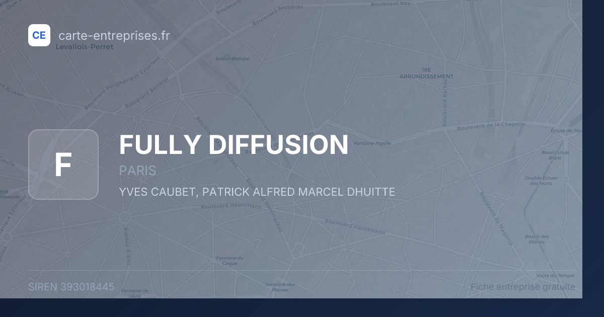 FULLY DIFFUSION — 393018445 — fiche entreprise