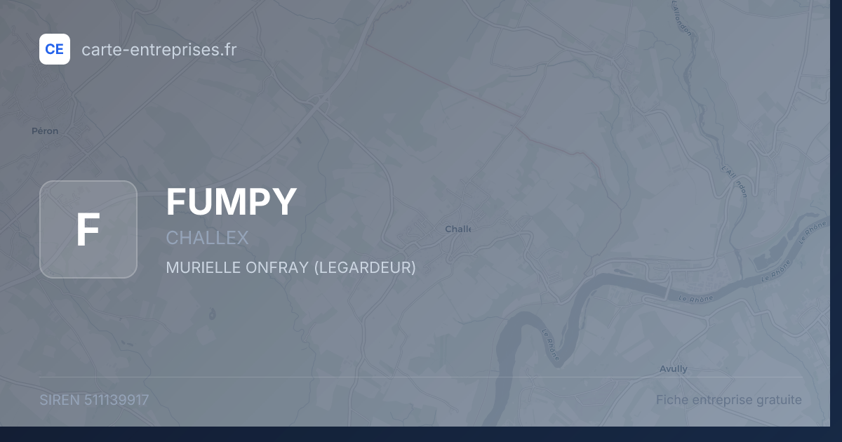 FUMPY — 511139917 — fiche entreprise