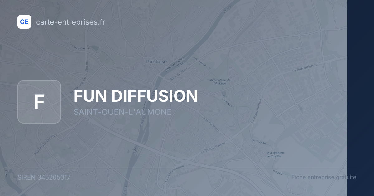 FUN DIFFUSION — 345205017 — fiche entreprise