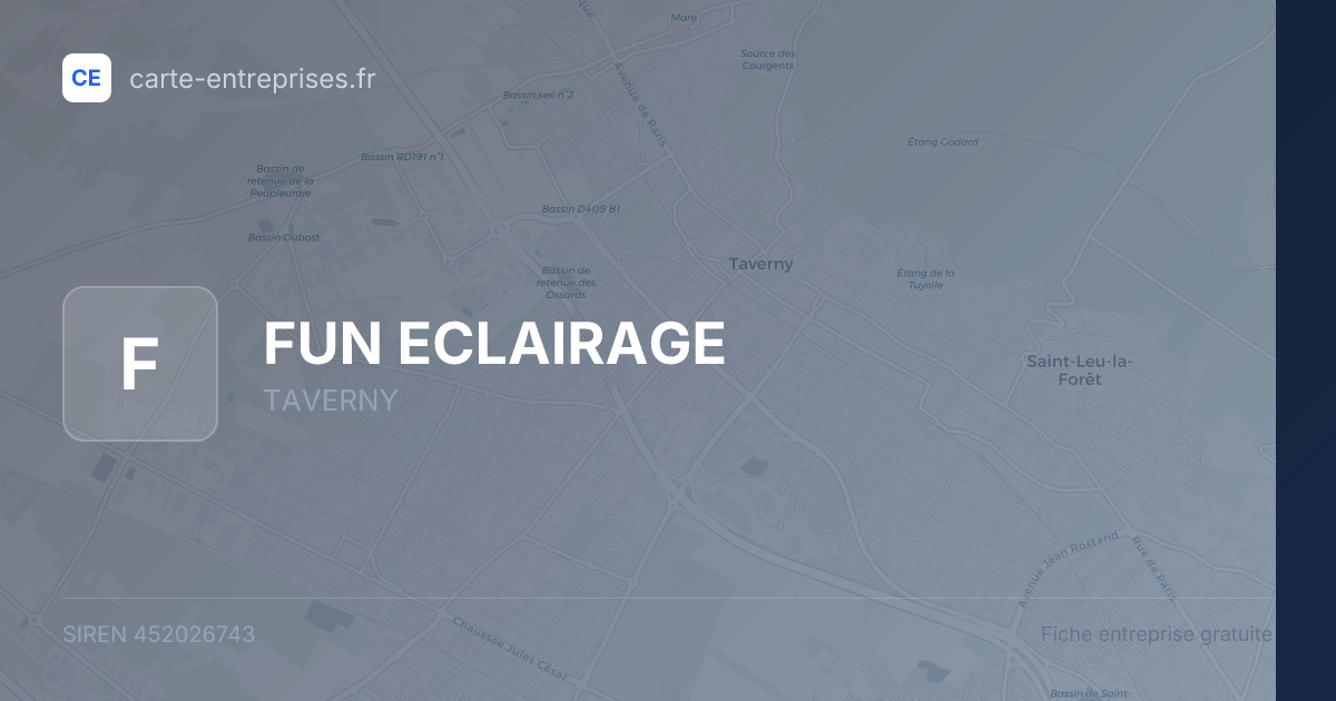 FUN ECLAIRAGE — 452026743 — fiche entreprise