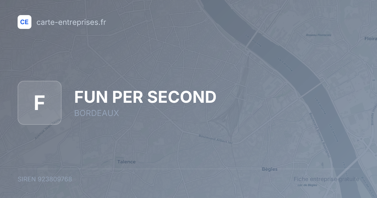 FUN PER SECOND — 923809768 — fiche entreprise