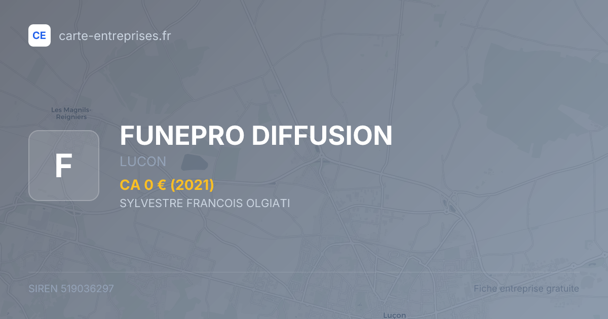 FUNEPRO DIFFUSION — 519036297 — fiche entreprise