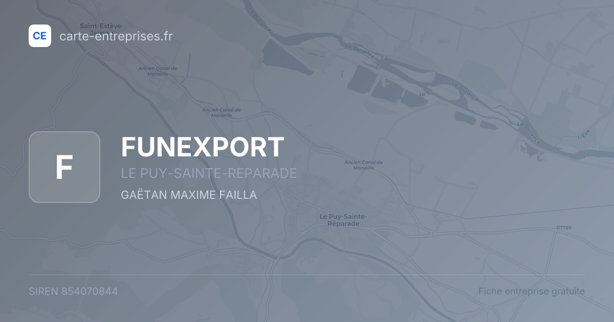 FUNEXPORT — 854070844 — fiche entreprise
