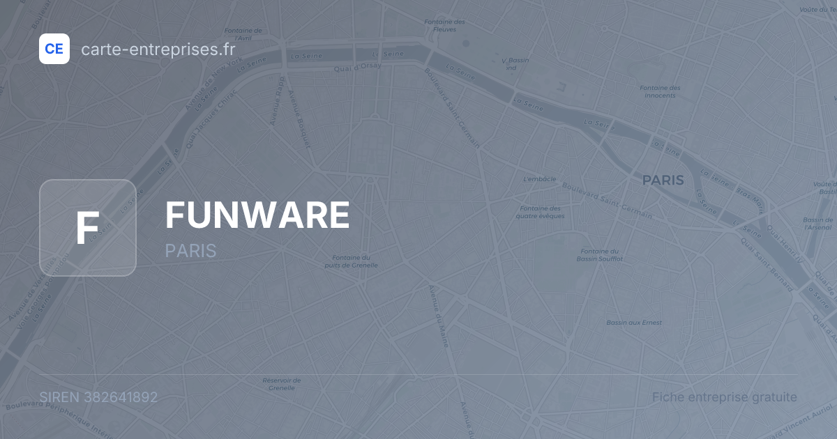 FUNWARE — 382641892 — fiche entreprise