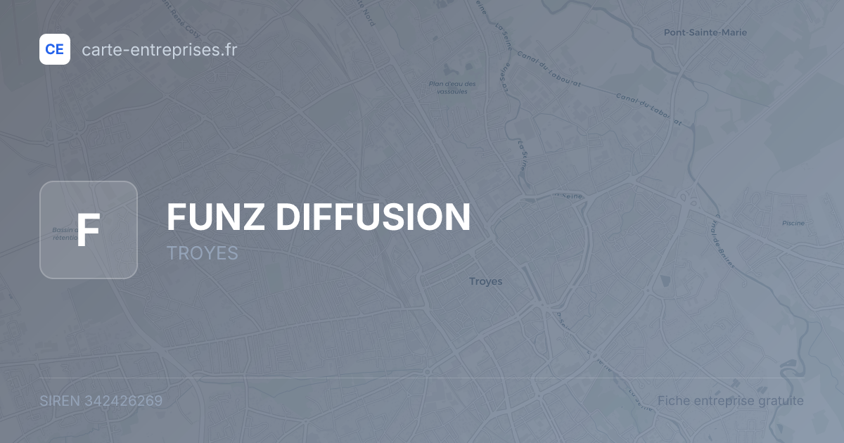FUNZ DIFFUSION — 342426269 — fiche entreprise