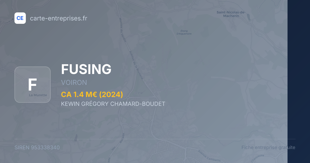 FUSING — 953338340 — fiche entreprise