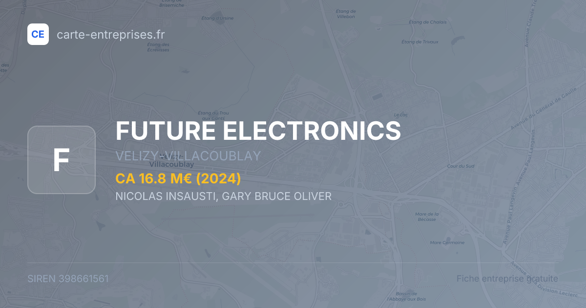 FUTURE ELECTRONICS — 398661561 — fiche entreprise