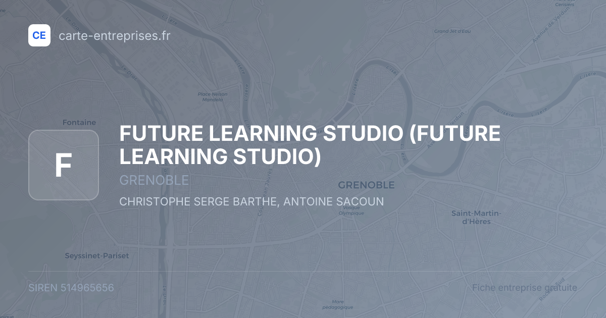 FUTURE LEARNING STUDIO — 514965656 — fiche entreprise