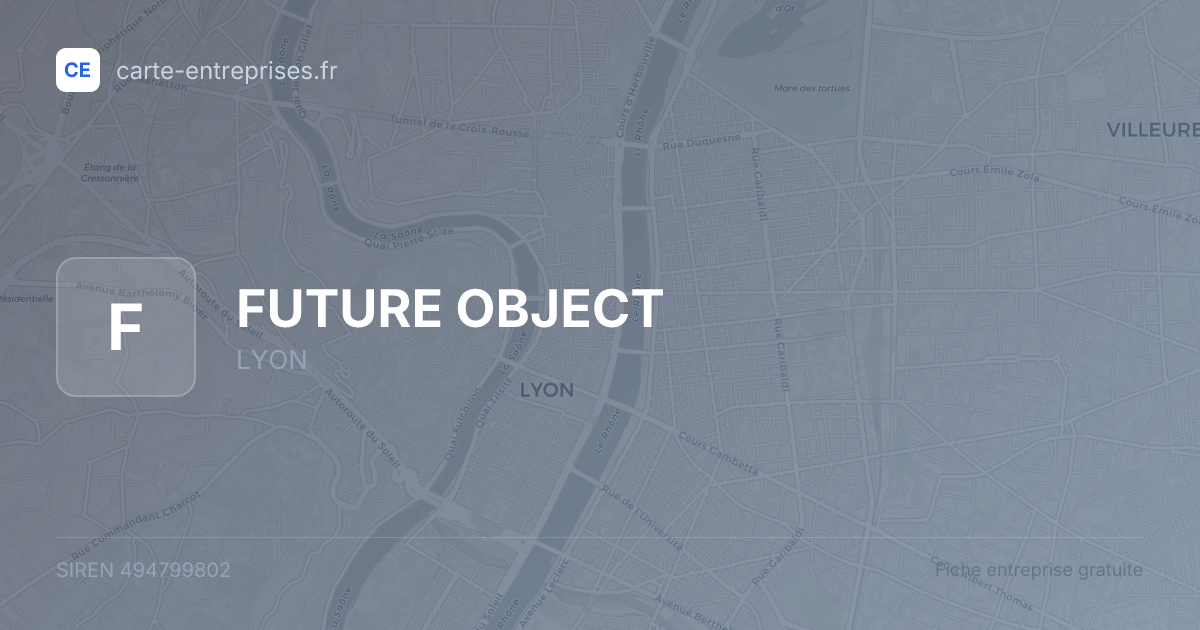 FUTURE OBJECT — 494799802 — fiche entreprise