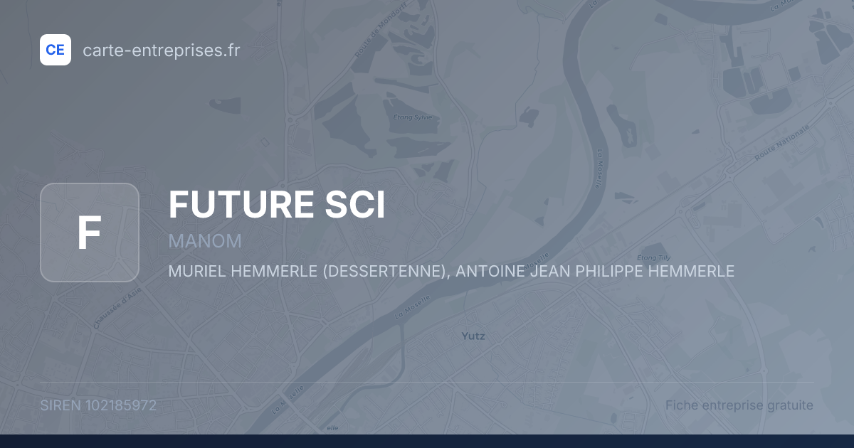FUTURE SCI — 102185972 — fiche entreprise