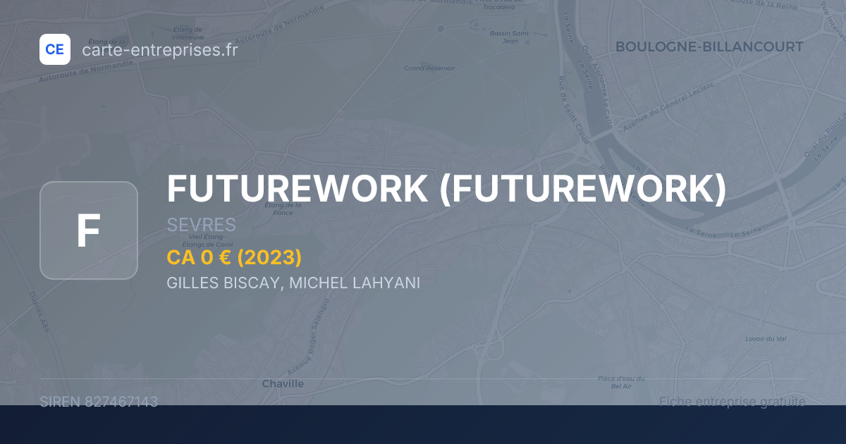 FUTUREWORK — 827467143 — fiche entreprise