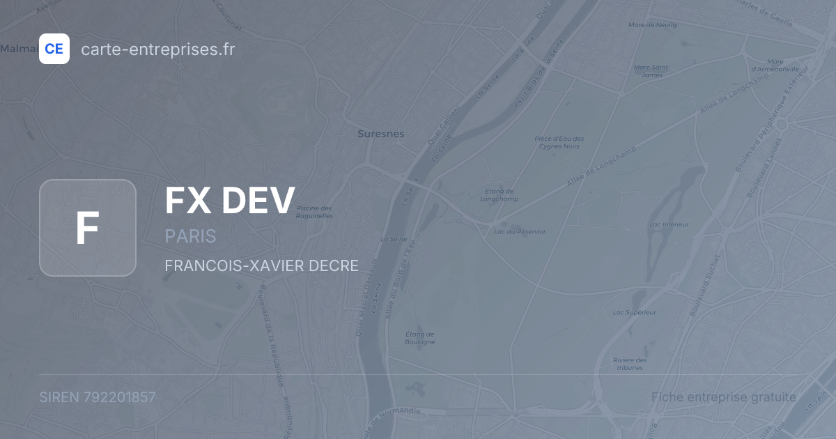 FX DEV — 792201857 — fiche entreprise