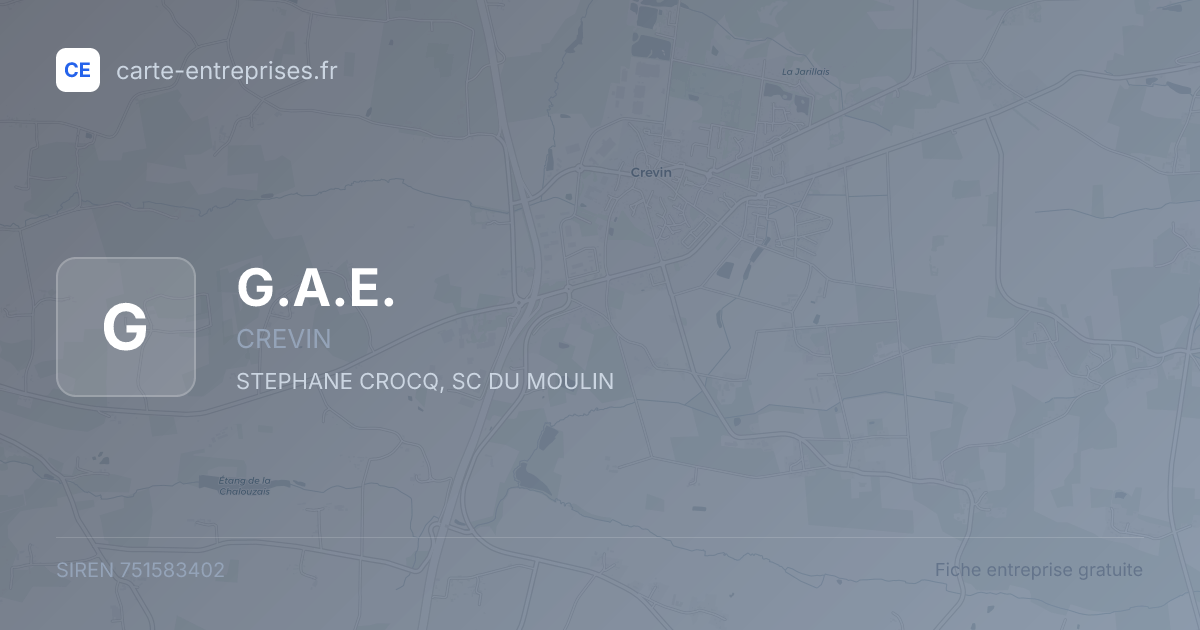 G.A.E. — 751583402 — fiche entreprise