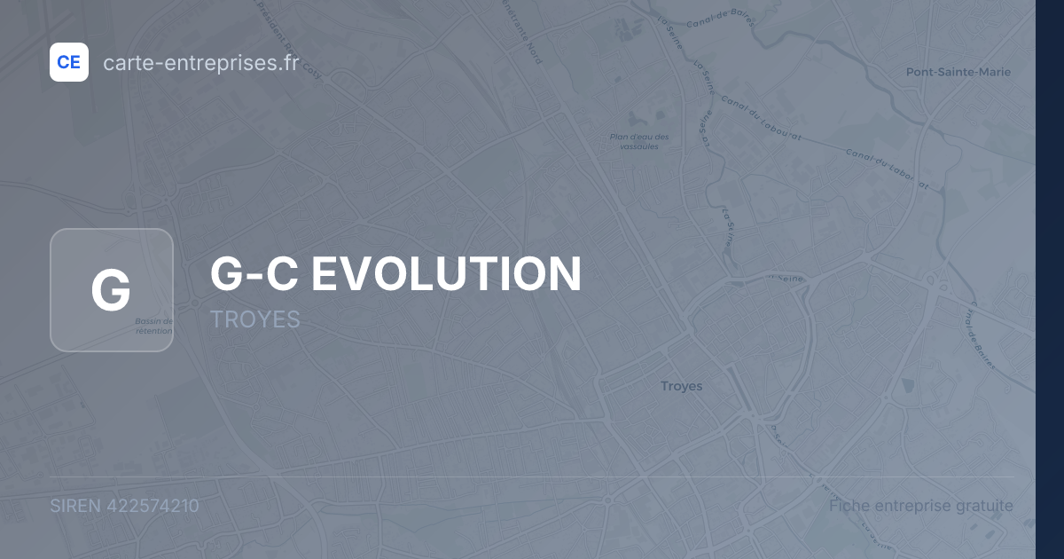 G-C EVOLUTION — 422574210 — fiche entreprise