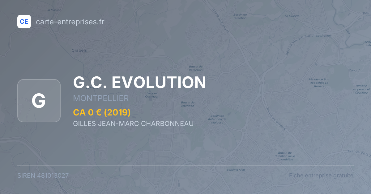G.C. EVOLUTION — 481013027 — fiche entreprise