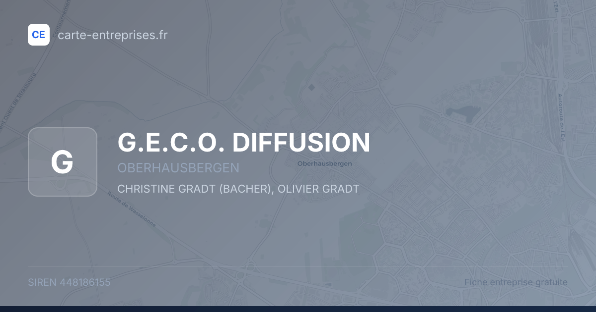 G.E.C.O. DIFFUSION — 448186155 — fiche entreprise