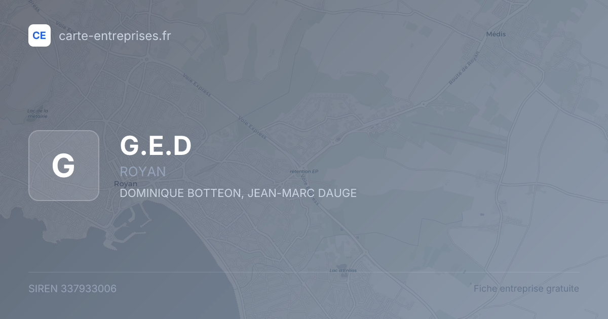 G.E.D — 337933006 — fiche entreprise