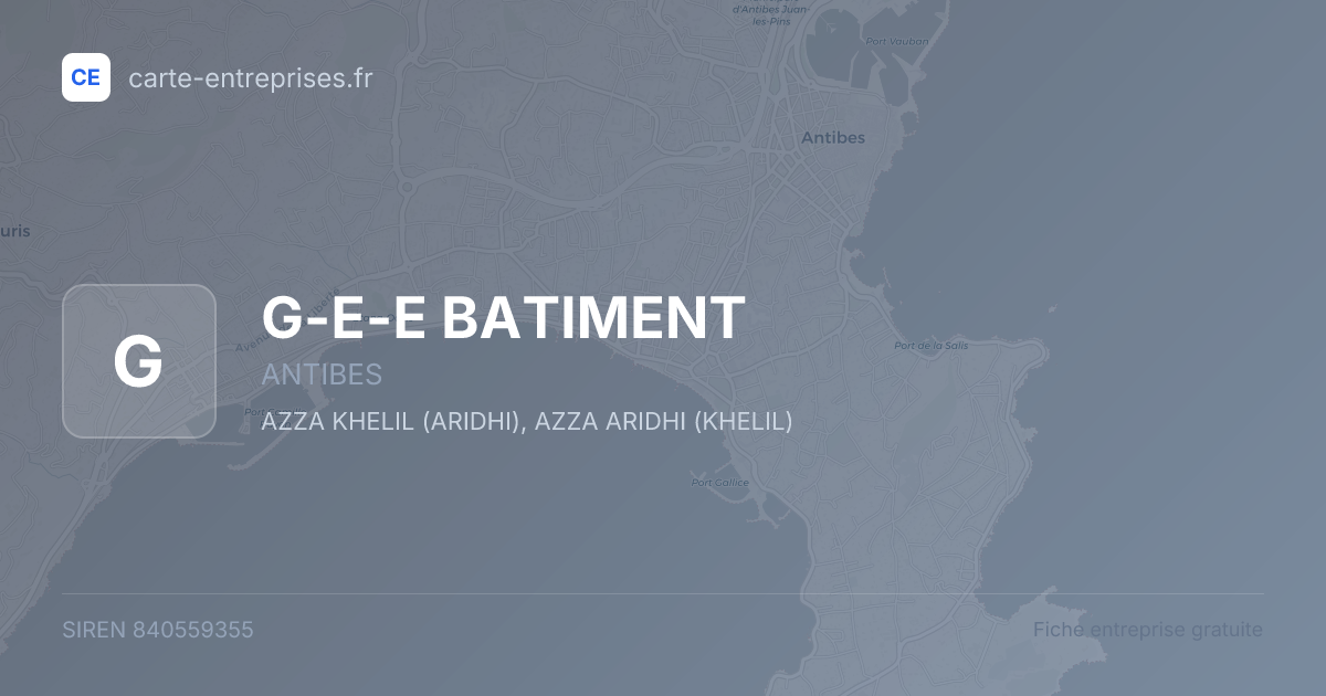 G-E-E BATIMENT — 840559355 — fiche entreprise
