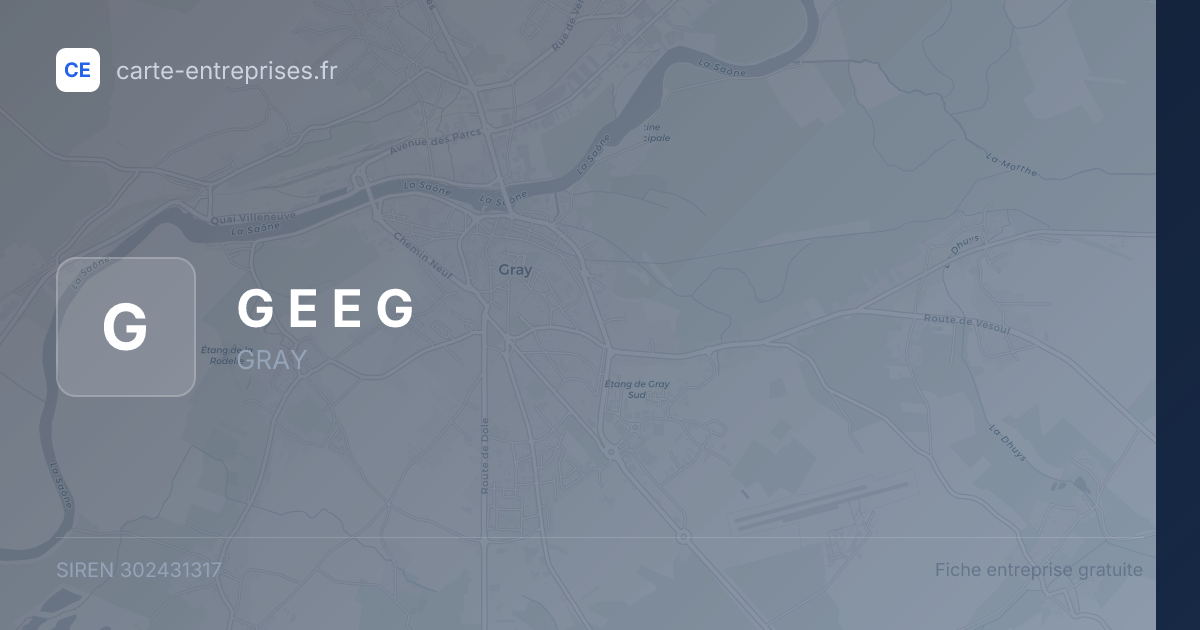 G E E G — 302431317 — fiche entreprise