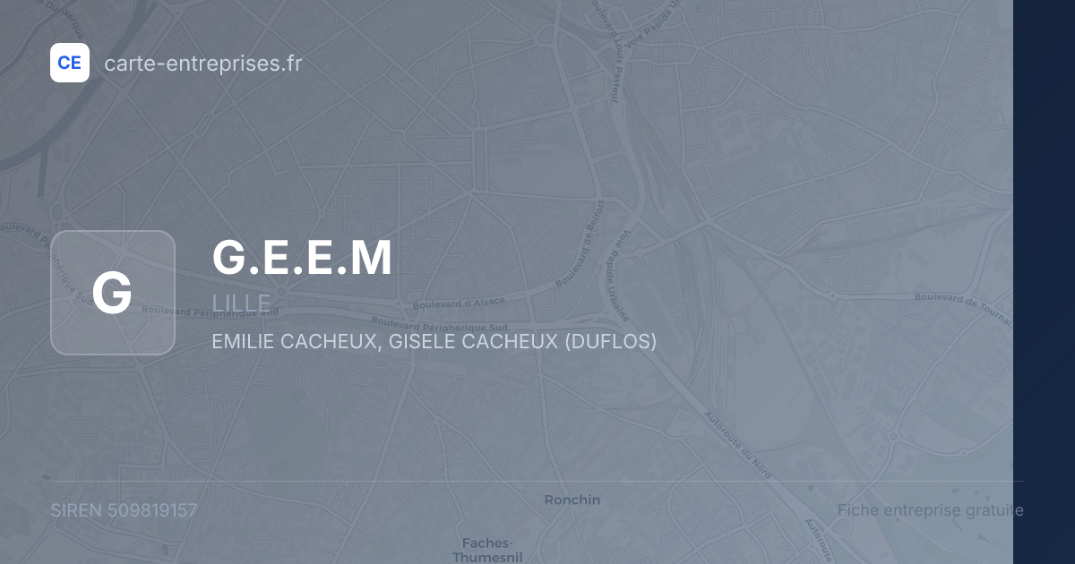 G.E.E.M — 509819157 — fiche entreprise