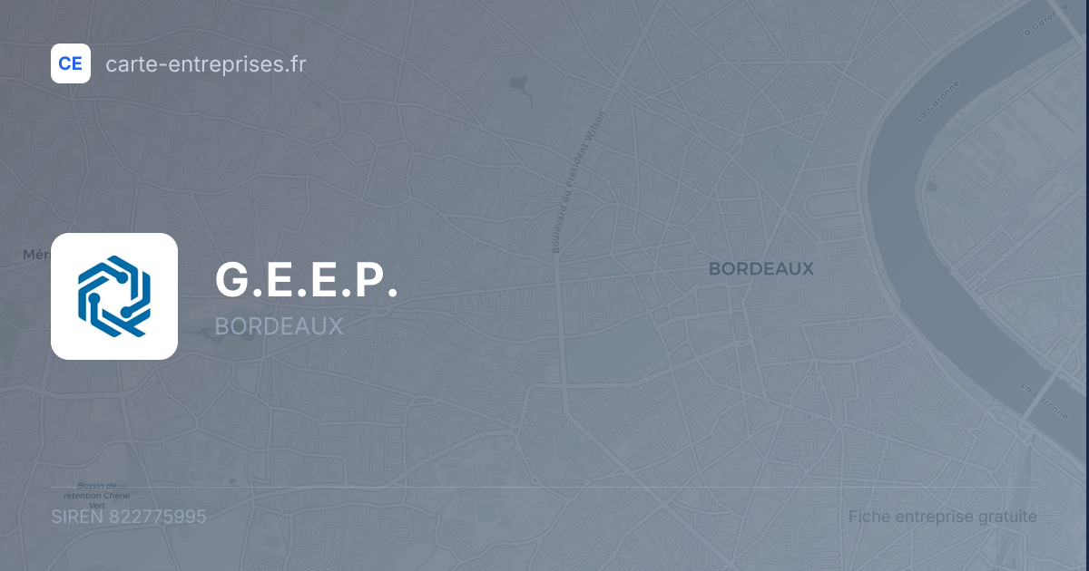 G.E.E.P. — 822775995 — fiche entreprise