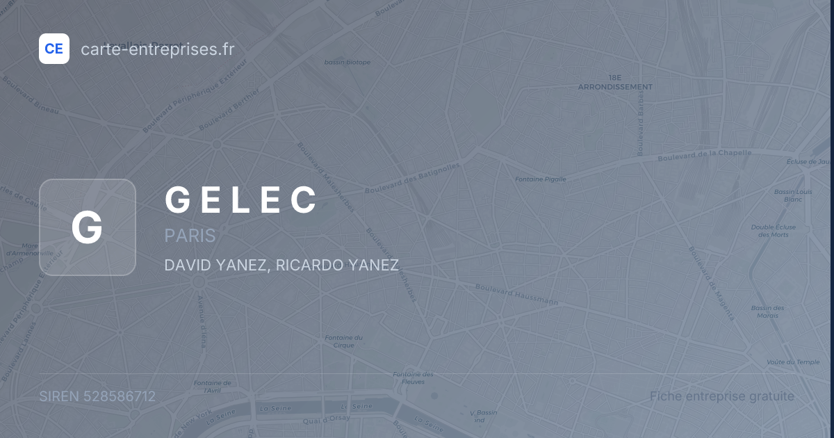 G E L E C — 528586712 — fiche entreprise