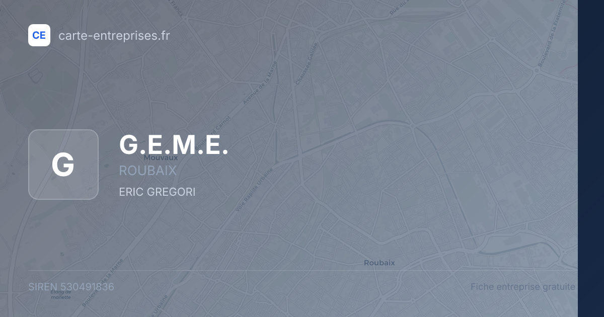 G.E.M.E. — 530491836 — fiche entreprise
