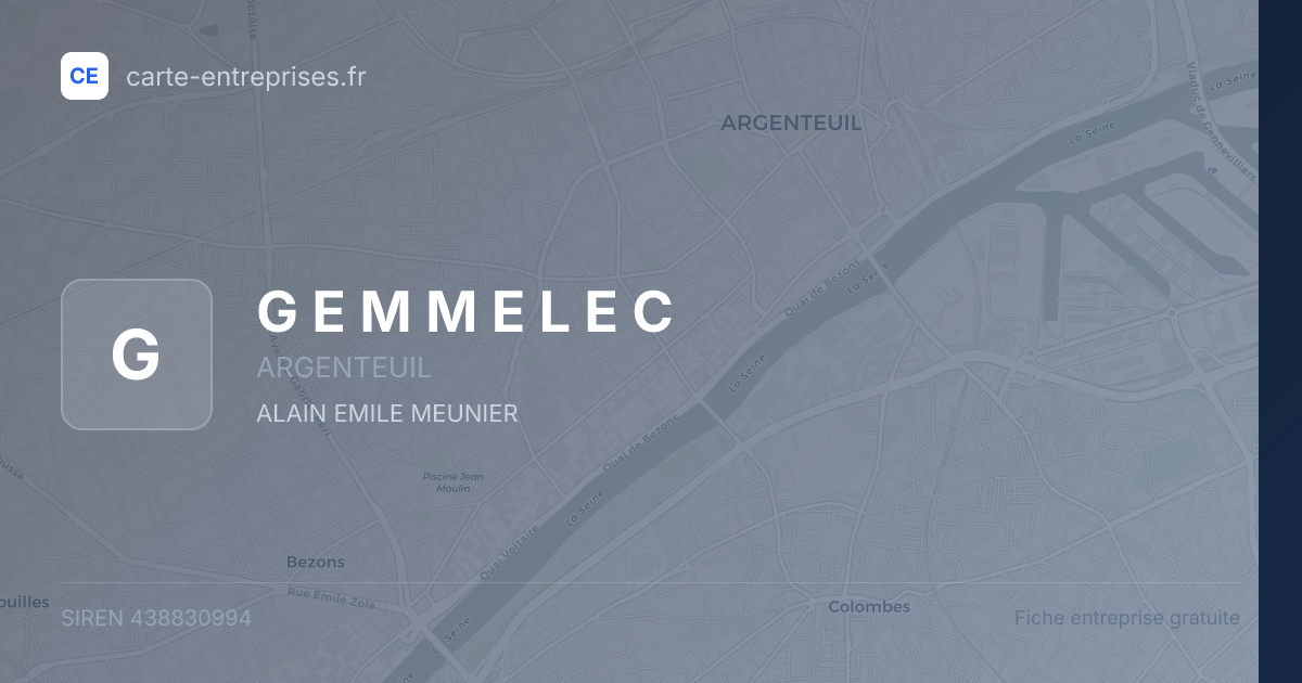 G E M M E L E C — 438830994 — fiche entreprise