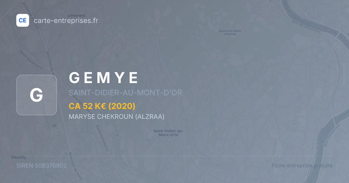 G E M Y E — 508376902 — fiche entreprise