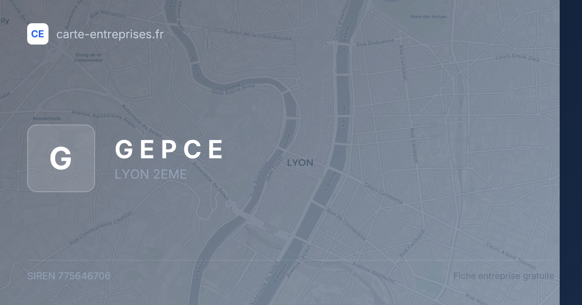G E P C E — 775646706 — fiche entreprise