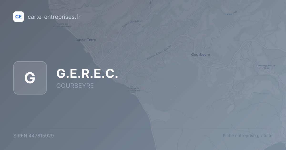 G.E.R.E.C. — 447815929 — fiche entreprise