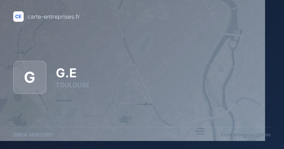 G.E — 481933901 — fiche entreprise