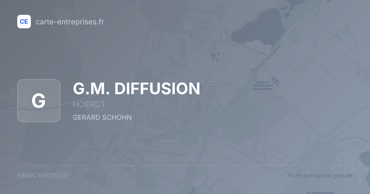G.M. DIFFUSION — 351055207 — fiche entreprise