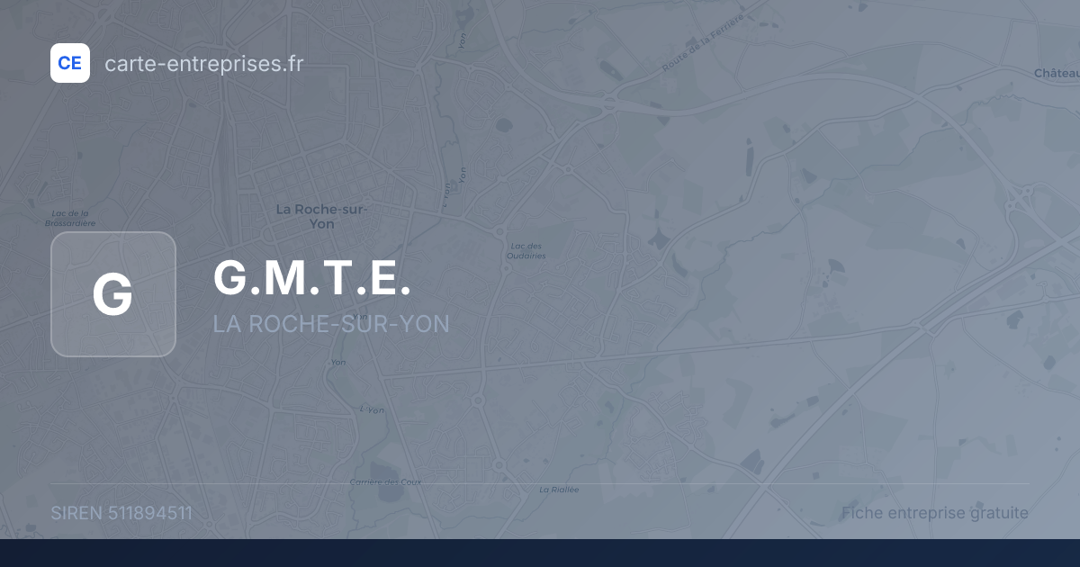 G.M.T.E. — 511894511 — fiche entreprise