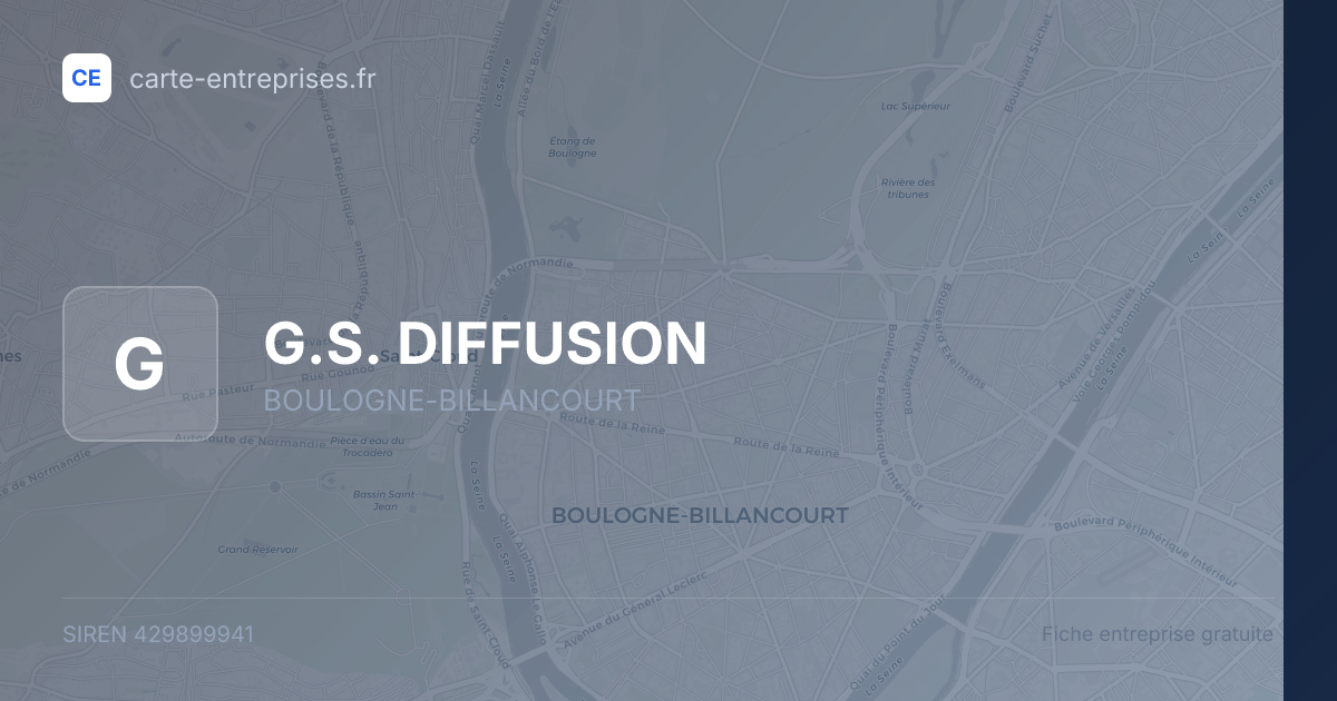 G.S. DIFFUSION — 429899941 — fiche entreprise