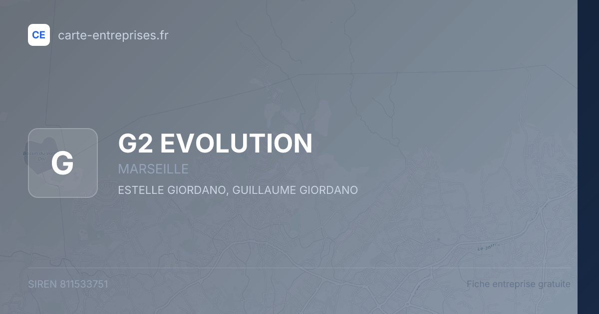 G2 EVOLUTION — 811533751 — fiche entreprise