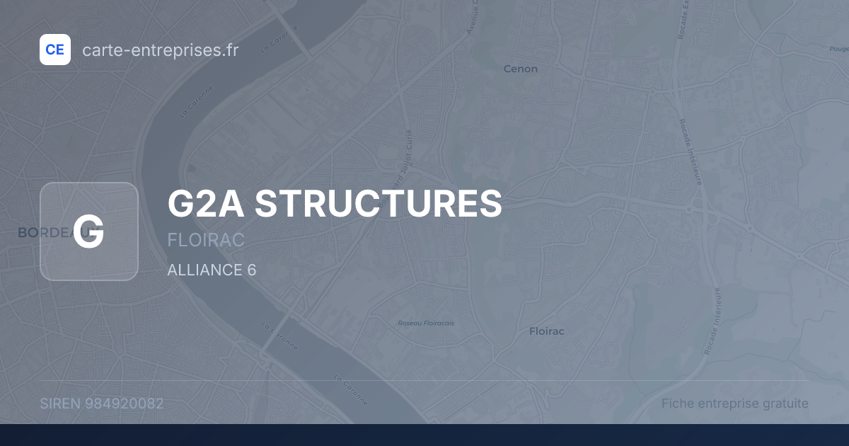 G2A STRUCTURES — 984920082 — fiche entreprise