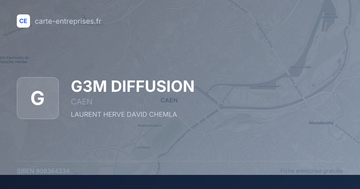 G3M DIFFUSION — 908364334 — fiche entreprise