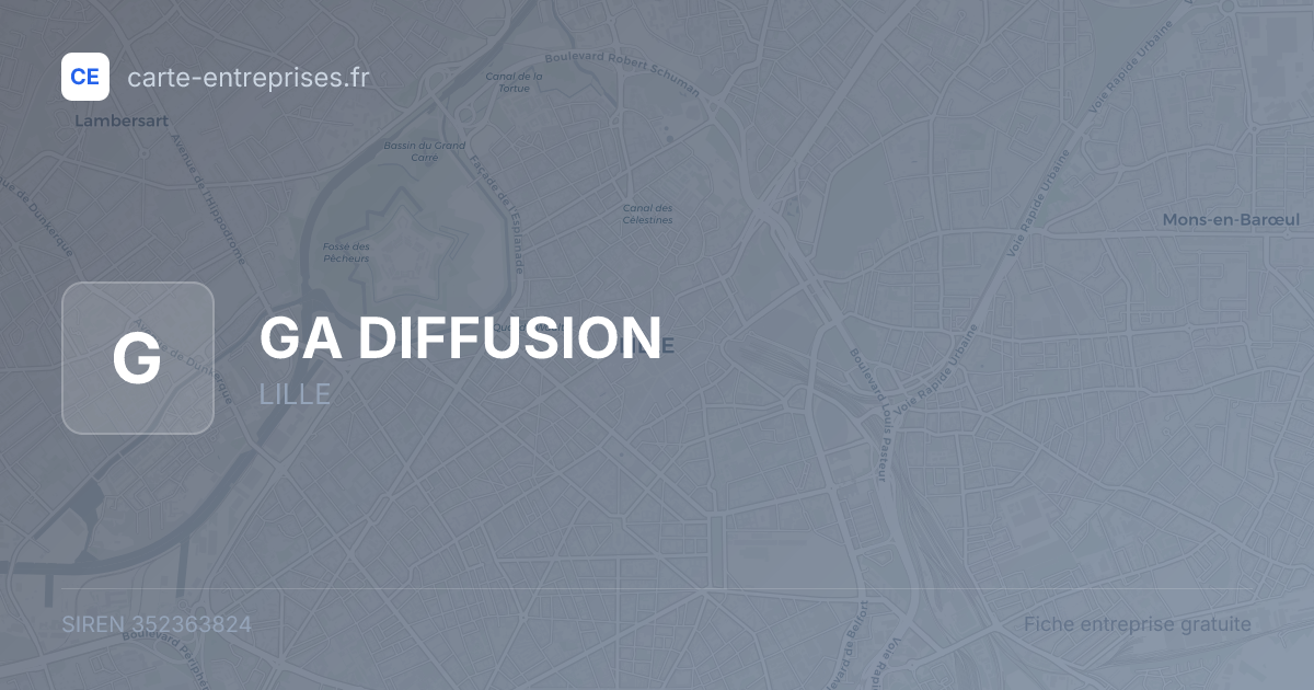 GA DIFFUSION — 352363824 — fiche entreprise