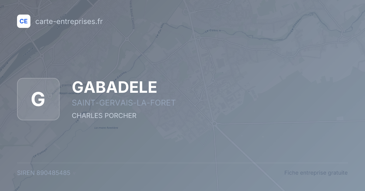 GABADELE — 890485485 — fiche entreprise