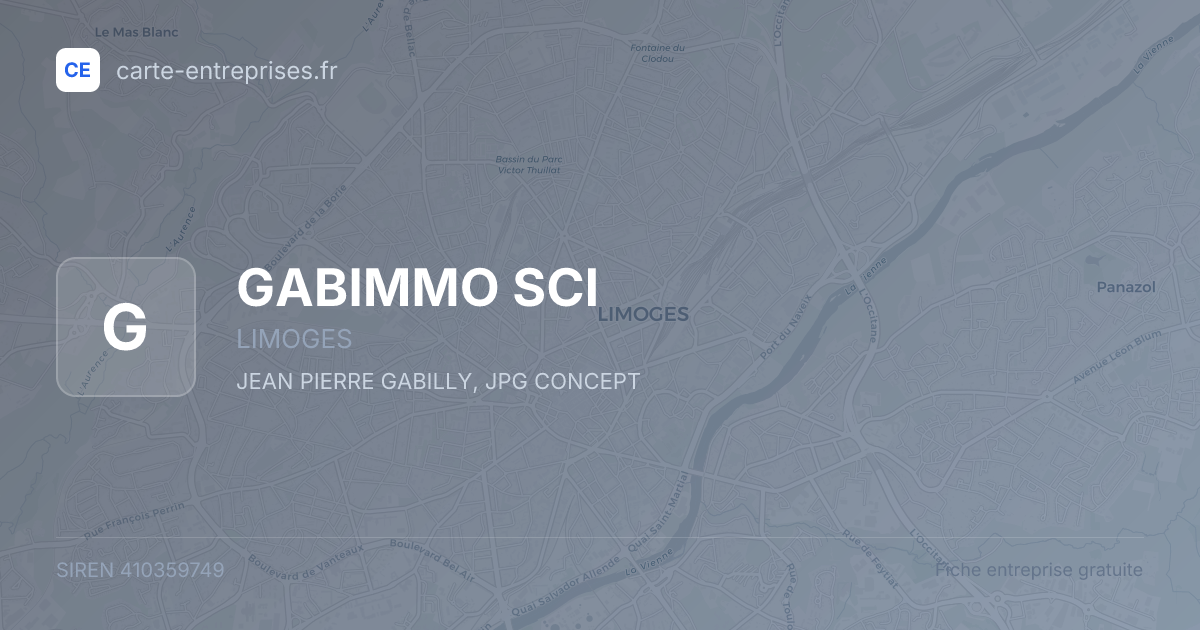 GABIMMO SCI — 410359749 — fiche entreprise