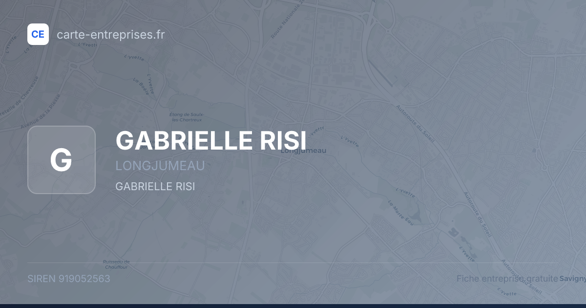 GABRIELLE RISI — 919052563 — fiche entreprise