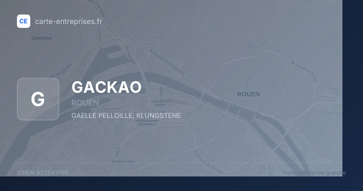 GACKAO — 922641766 — fiche entreprise