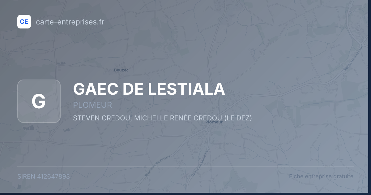GAEC DE LESTIALA — 412647893 — fiche entreprise