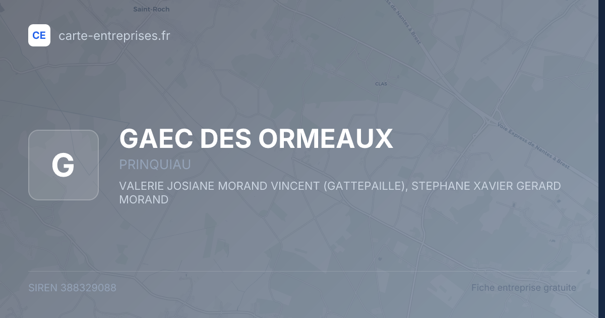 GAEC DES ORMEAUX — 388329088 — fiche entreprise