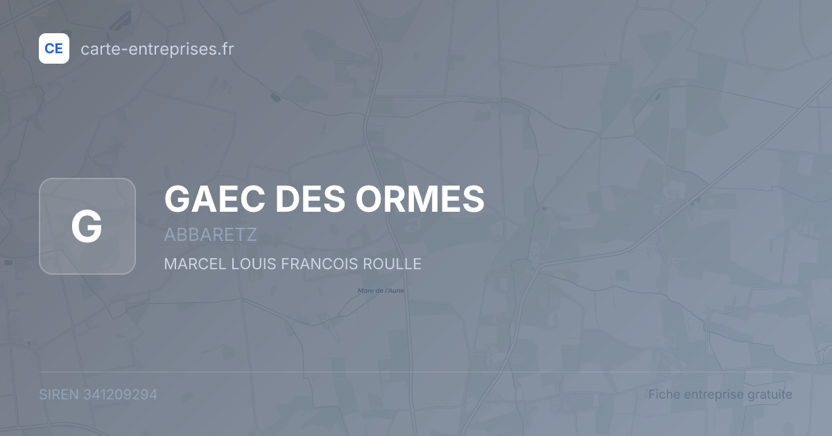 GAEC DES ORMES — 341209294 — fiche entreprise